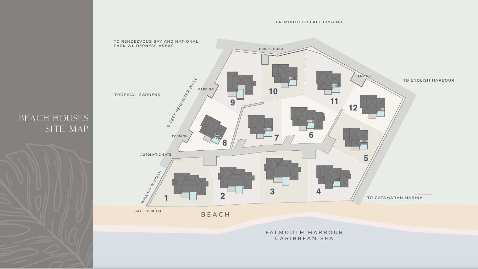Beach Houses Falmouth Site Plan Beach Houses Falmouth Site Plan