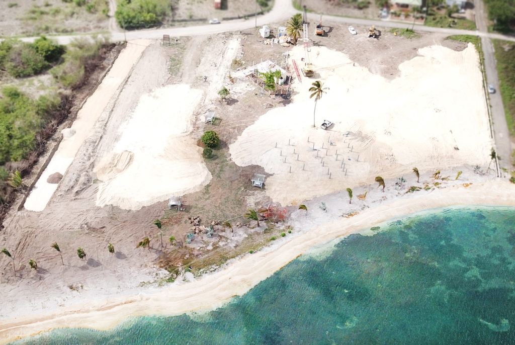 Aerial Footage of The Beach Houses - Antigua