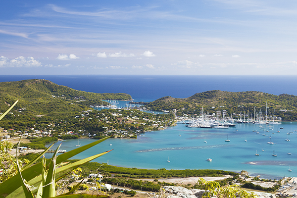 Falmouth And English Harbor, Antigua View from Great Fort George to Falmouth Harbour.Find more images from Antigua and the Montserrat Volcano in my Lightbox: